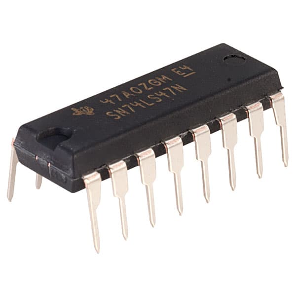 IC 7447 BCD-to-7-segment driver (SN74LS47) 