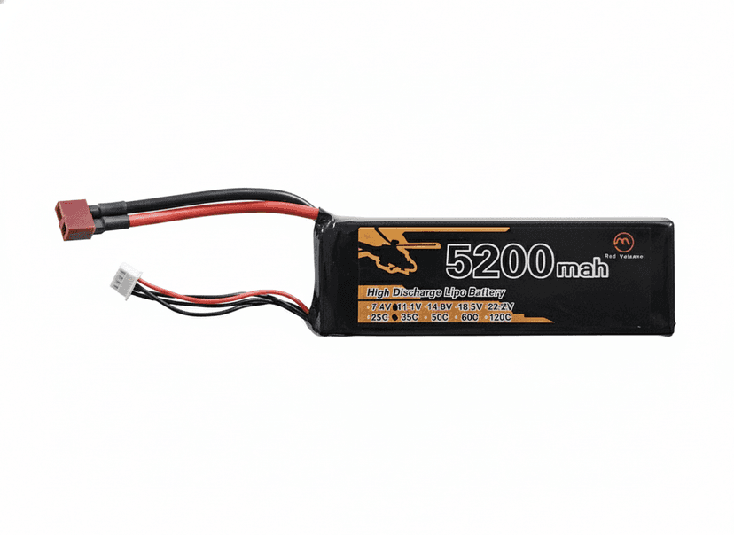 Red Volcano 11.1V 35C 5200mAh Lipo Battery