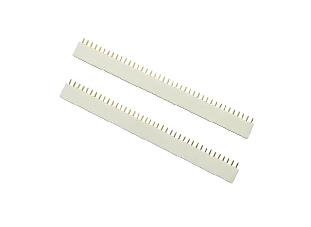 1.27mm Female 40Pin Single Row Header (White)