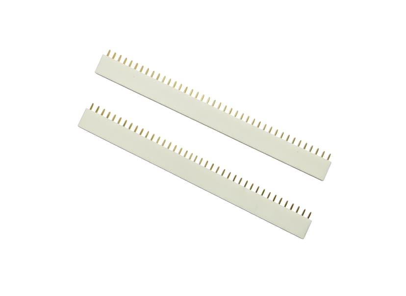 1.27mm Female 40Pin Single Row Header (White)