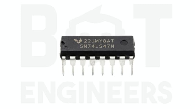 IC 7447 BCD-to-7-segment driver (SN74LS47) 