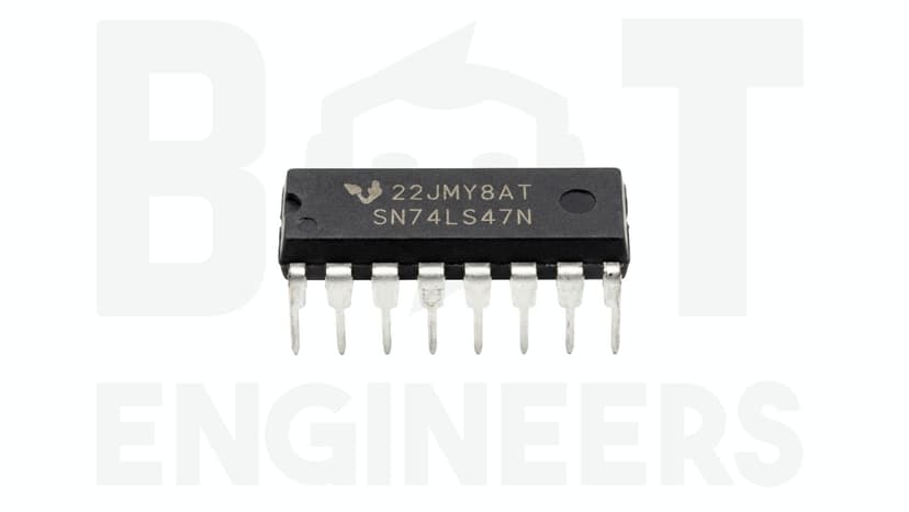 IC 7447 BCD-to-7-segment driver (SN74LS47) 
